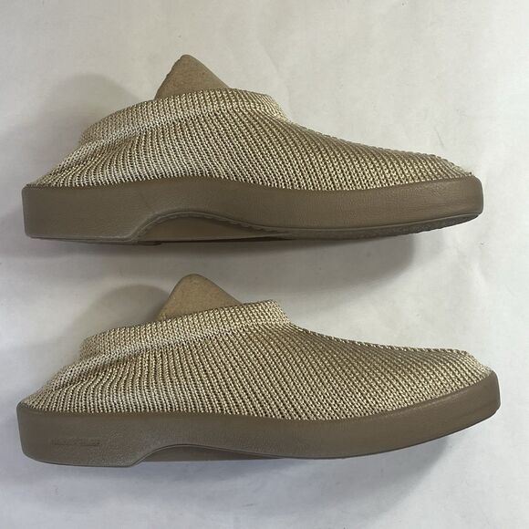 NEW Arcopedico Sz 43/10 Womens Tan Knit Mesh Slip On Loafers Sock Shoes Anatomic - Picture 4 of 15
